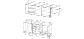 Кухонный гарнитур Виола 2550 (Стол. 26мм) в Карталах - kartaly.ok-mebel.com | фото 2