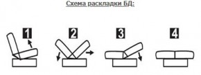 ЛАУРА ЛЮКС Диван Лаура Люкс БД+2подушки в Карталах - kartaly.ok-mebel.com | фото 7