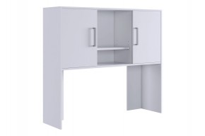 ЛАЙТ 2 Надстройка стола компьютерного (1200) белый в Карталах - kartaly.ok-mebel.com | фото
