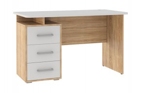ЛАЙТ 2 Стол компьютерный (1200)  дуб сонома/белый в Карталах - kartaly.ok-mebel.com | фото