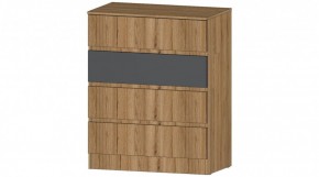 ЛЕНОРА Комод 4 ящика (графит) в Карталах - kartaly.ok-mebel.com | фото