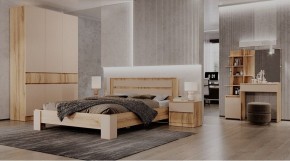 ЛЕНОРА Спальный гарнитур (модульный) кашемир в Карталах - kartaly.ok-mebel.com | фото