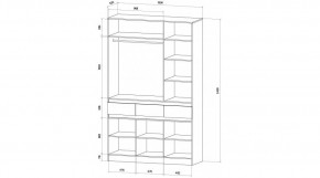 ЛЕНОРА Спальный гарнитур (модульный) кашемир в Карталах - kartaly.ok-mebel.com | фото 9