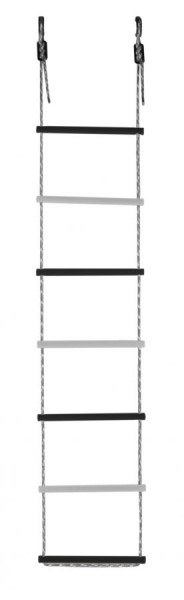 Лестница веревочная 7 перекладин цв.черный, белый D=25  в Карталах - kartaly.ok-mebel.com | фото