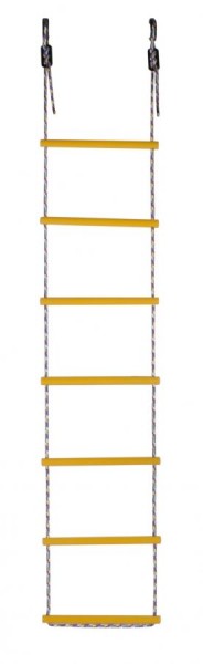 Лестница веревочная 7 перекладин цв.желтый D=25  в Карталах - kartaly.ok-mebel.com | фото 1