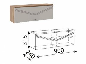 Лимба (гостиная) М10 Шкаф навесной малый в Карталах - kartaly.ok-mebel.com | фото