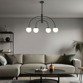 Люстра на штанге Eurosvet Cenacolo 30179/4 черный в Карталах - kartaly.ok-mebel.com | фото 2