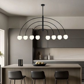 Люстра на штанге Eurosvet Cenacolo 30179/8 черный в Карталах - kartaly.ok-mebel.com | фото 3