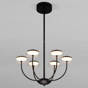 Люстра на штанге Eurosvet Fungo 50388 LED черный в Карталах - kartaly.ok-mebel.com | фото