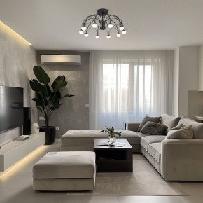 Люстра на штанге Eurosvet Ragno 90035/10 LED черный в Карталах - kartaly.ok-mebel.com | фото 5
