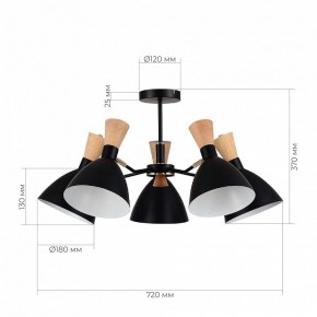 Люстра на штанге EVOLUCE VISTA SLE1256-402-05 в Карталах - kartaly.ok-mebel.com | фото 8