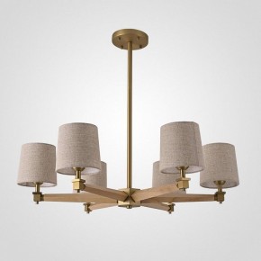 Люстра на штанге Imperiumloft Jorgenson Beige/Light wood STAVRA01 в Карталах - kartaly.ok-mebel.com | фото