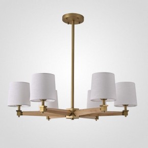 Люстра на штанге Imperiumloft Jorgenson White/Light wood STAVRA01 в Карталах - kartaly.ok-mebel.com | фото