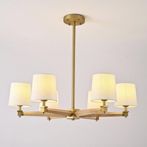 Люстра на штанге Imperiumloft Jorgenson White/Light wood STAVRA01 в Карталах - kartaly.ok-mebel.com | фото 3