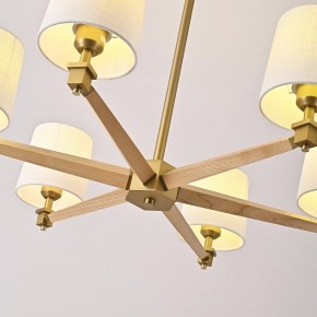 Люстра на штанге Imperiumloft Jorgenson White/Light wood STAVRA01 в Карталах - kartaly.ok-mebel.com | фото 7