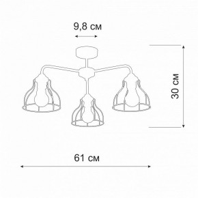 Люстра на штанге Vitaluce V3102 V3102-1/3PL в Карталах - kartaly.ok-mebel.com | фото 2