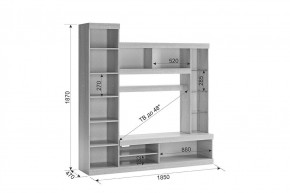 МАКСИ К1 Стенка для гостиной дуб сонома/белое дерево в Карталах - kartaly.ok-mebel.com | фото 1