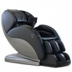 Массажное кресло PS6500 черно-серебряное в Карталах - kartaly.ok-mebel.com | фото