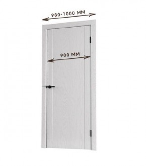 Межкомнатная дверь Bolivar Роялвуд белый (комплект) 900 в Карталах - kartaly.ok-mebel.com | фото