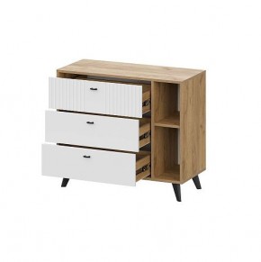 МИЛАН Детская (Дуб Золотой/Белый матовый) в Карталах - kartaly.ok-mebel.com | фото 15