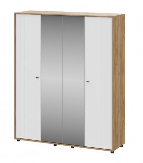 МИЛАН Шкаф четырехстворчатый (Белый Матовый) в Карталах - kartaly.ok-mebel.com | фото