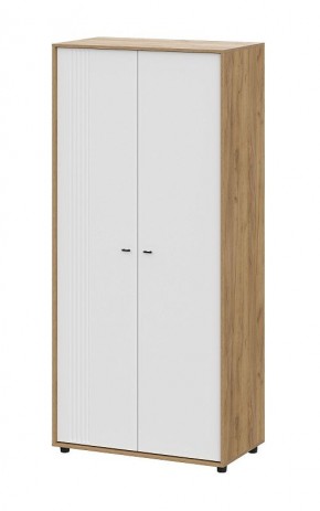 МИЛАН Шкаф двухстворчатый (Белый матовый) в Карталах - kartaly.ok-mebel.com | фото