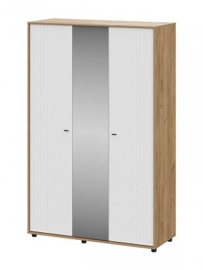 МИЛАН Шкаф трехстворчатый (Белый матовый) в Карталах - kartaly.ok-mebel.com | фото