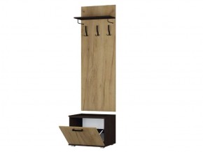 Прихожая Сафари модульная (Венге/Дуб Крафт Золотой) в Карталах - kartaly.ok-mebel.com | фото 5
