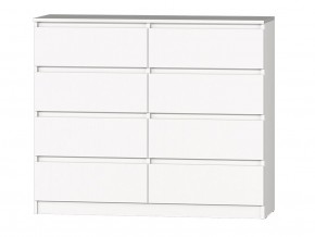 МС "Хилтон" Комод №3 1200 (8 ящ.) белый текстурный в Карталах - kartaly.ok-mebel.com | фото 2