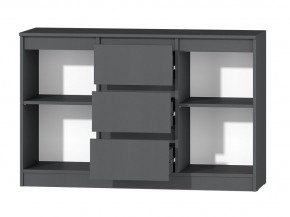МС "Хилтон" Комод №4 1200 (графит) в Карталах - kartaly.ok-mebel.com | фото 3