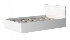 МС "Хилтон" Кровать 1,2 (Белый текстурный) в Карталах - kartaly.ok-mebel.com | фото 2