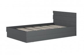 МС "Хилтон" Кровать 1,2 (графит) в Карталах - kartaly.ok-mebel.com | фото 2