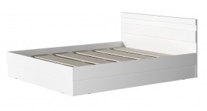 МС "Хилтон" Кровать 1,6 (Белый текстурный) в Карталах - kartaly.ok-mebel.com | фото 2
