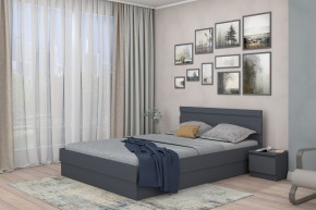 МС "Хилтон" Кровать 1,6 (графит) в Карталах - kartaly.ok-mebel.com | фото