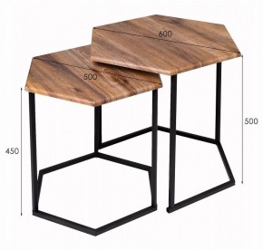 Набор из 2 столов журнальных МеталлАрт М003 в Карталах - kartaly.ok-mebel.com | фото 11