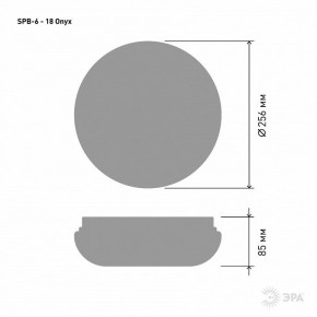 Накладной светильник Эра Классик SPB-6 - 18 Onyx в Карталах - kartaly.ok-mebel.com | фото 3