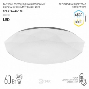 Накладной светильник Эра Классик SPB-6-70-RC Sparkle в Карталах - kartaly.ok-mebel.com | фото 2