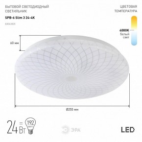 Накладной светильник Эра Slim SPB-6 Slim 3 24-4K в Карталах - kartaly.ok-mebel.com | фото 2