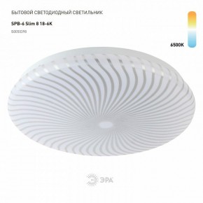 Накладной светильник Эра Slim SPB-6 Slim 8 18-6K в Карталах - kartaly.ok-mebel.com | фото 2