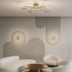 Накладной светильник Eurosvet Ripple 50389/1 LED латунь в Карталах - kartaly.ok-mebel.com | фото 2
