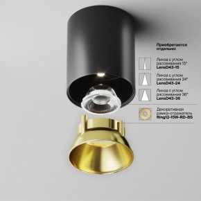 Накладной светильник Maytoni Alfa LED C064CL-12W4K-RD-B в Карталах - kartaly.ok-mebel.com | фото 3