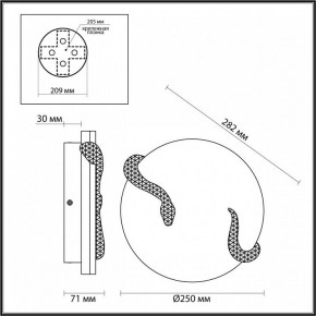 Накладной светильник Odeon Light Snake 7033/10WL в Карталах - kartaly.ok-mebel.com | фото 4