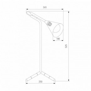 Настольная лампа декоративная Eurosvet Enigma 01186/1 черный в Карталах - kartaly.ok-mebel.com | фото 3