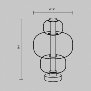 Настольная лампа декоративная Maytoni Atmos MOD364TL-L15B3K в Карталах - kartaly.ok-mebel.com | фото 5