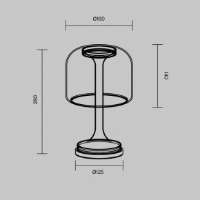 Настольная лампа декоративная Maytoni Spirito MOD286TL-L8B3K в Карталах - kartaly.ok-mebel.com | фото 3