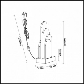 Настольная лампа декоративная Odeon Light Foros 5438/12TL в Карталах - kartaly.ok-mebel.com | фото 5