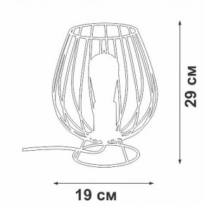 Настольная лампа декоративная Vitaluce V4296 V4296-0/1L в Карталах - kartaly.ok-mebel.com | фото 3