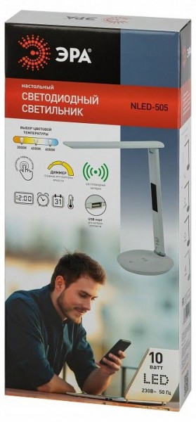 Настольная лампа офисная Эра  NLED-505-10W-W в Карталах - kartaly.ok-mebel.com | фото 5