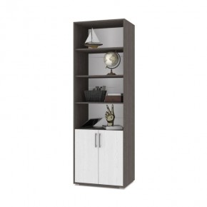 ОЛИВИЯ О21 Шкаф-стеллаж (анкор темный/анкор светлый) в Карталах - kartaly.ok-mebel.com | фото