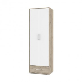 ОЛИВИЯ О22 Шкаф 2-х дверный (дуб серый/белый) в Карталах - kartaly.ok-mebel.com | фото